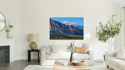 Boulder Flatirons Longs Peak Reproduction