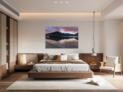 Echo Lake - Franconia Notch New Hampshire Reproduction