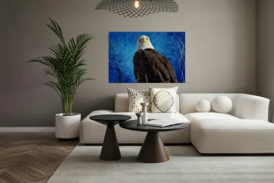 American Bald Eagle Blues Reproduction