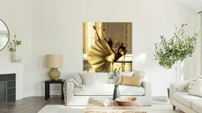 Ballet Practice - Degas Little Dancer Tribute 2:3 Reproduction