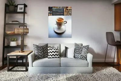 Cafe Chai Latte Still Life Reproduction