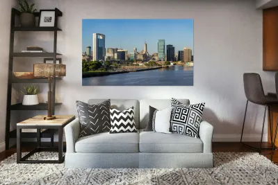 Marina for yachts in the city of Buenos Aires in Argentina Reproduction