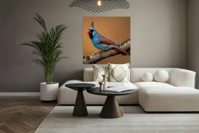 Colorful Cardinal  Reproduction