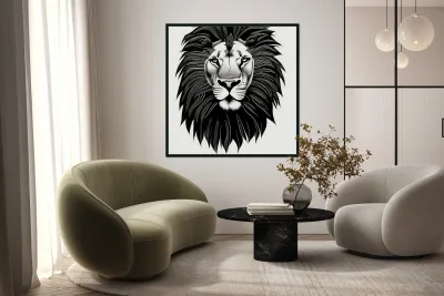 Leo. Horse. Line Art. Reproduction