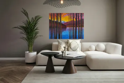 Late Afternoon Capilano Lake Reproduction