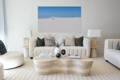 Modern apartments on the Dubai Canal close to Jumeirah beach Reproduction