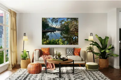 Village Reflection Reproduction