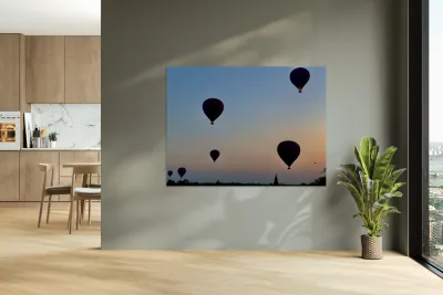 Hot Air Ballons at Sunrise Reproduction