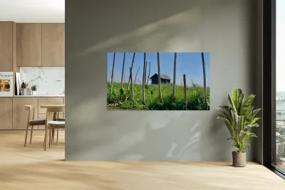 House behind the Bamboos Reproduction