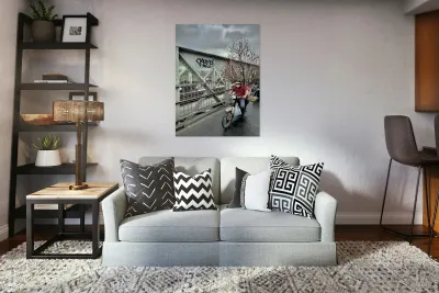 Tree on a Motorbike Reproduction