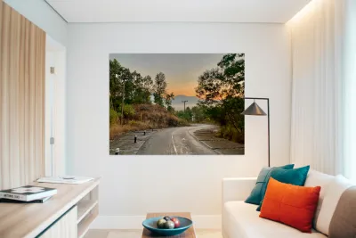 Sunrise Windy Road Reproduction