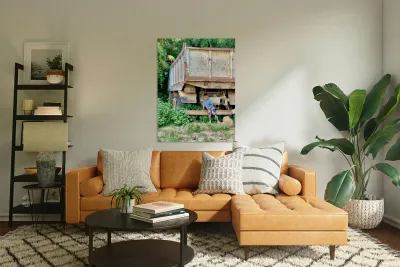 Playing with the Big Truck Reproduction