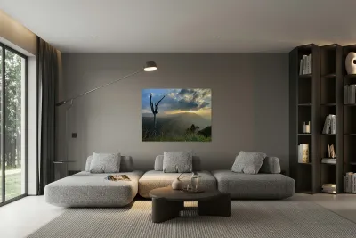 Sunrise Over the Mountain Reproduction