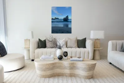 Nice Rock View From the Beach Reproduction