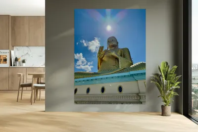 Sun Over Golden Buddha Reproduction