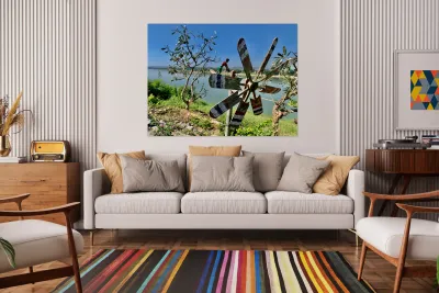 Fan by the Mekong River Reproduction