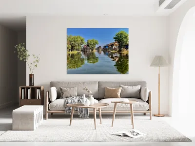 Inle Lake Reflections 3 Reproduction