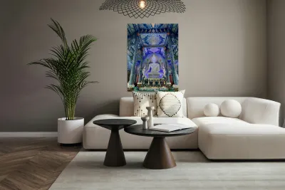 Wat Rong Suea Ten Blue Temple 3 Reproduction