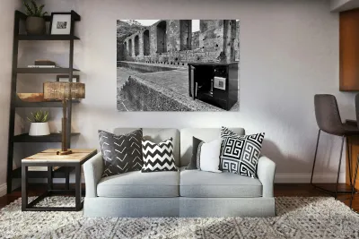 BW Safe in the Temple Reproduction