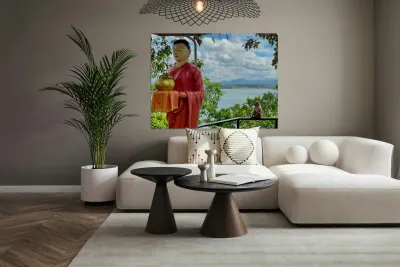 The Monkey and the Monk Reproduction