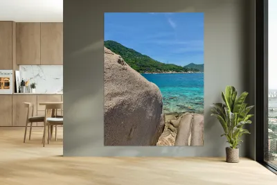 Mountains Water and Rocks Reproduction