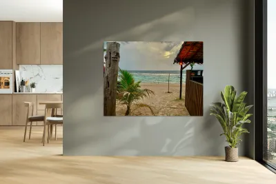 A Peak at the Beach Reproduction