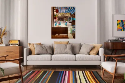 Kids Wearing Blue Reproduction