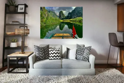 Ninh Binh Reflections Vietnam 4 Reproduction