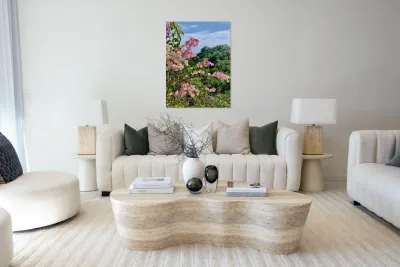 Pretty Pink Flowers Reproduction