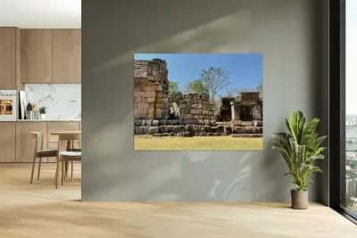 Temple Ruins in Nature Reproduction