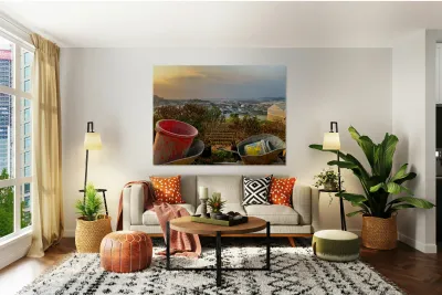 Gardening Equipment for Sunset Reproduction