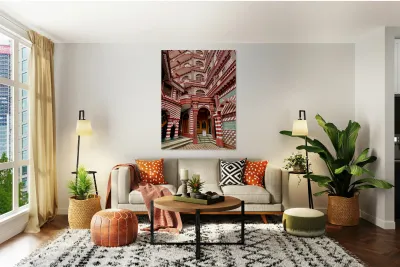 Jami Ul Alfar Mosque in Colombo Sri Lanka Reproduction