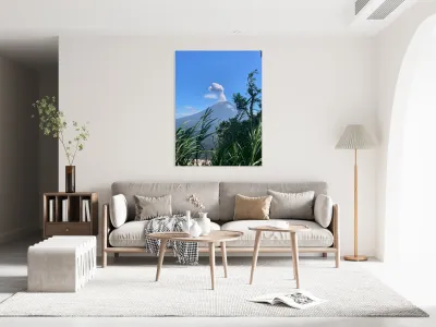 Smoke Out of a Volcano Reproduction