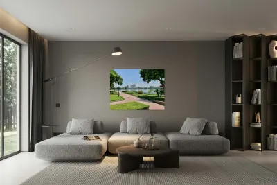 View on the Lake in Hanoi Reproduction