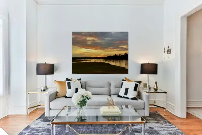 Serenity Over the Lake Reproduction