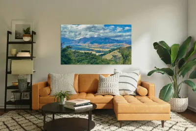 View From Mount Iron New Zealand Reproduction