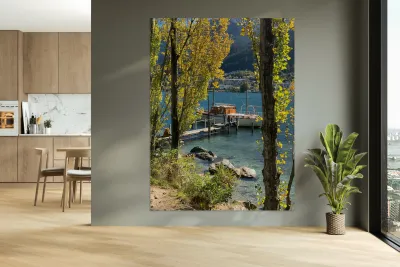 Autumn Boat Reproduction