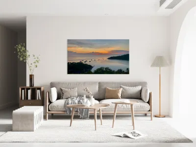 Sunset in Chalok Bay Koh Tao Thailand Reproduction