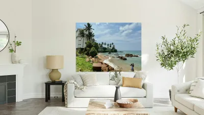 Railroad by the Ocean 2 Reproduction