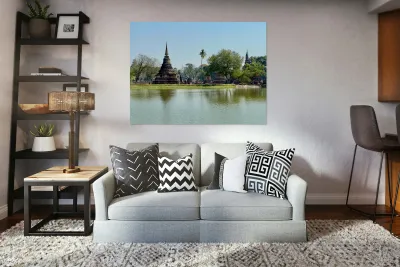 Wat Mahathat Temple Old Sukhothai Thailand 5 Reproduction