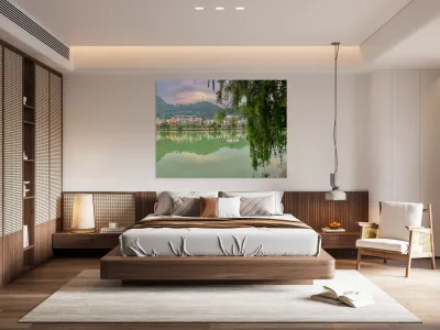 Reflections on Sapa Lake Reproduction