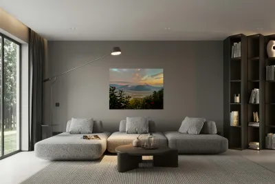 Mount Bromo at Sunset Indonesia Reproduction