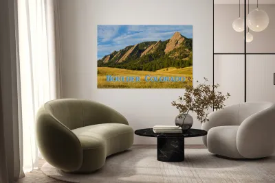 Flatirons Boulder Colorado Poster Reproduction