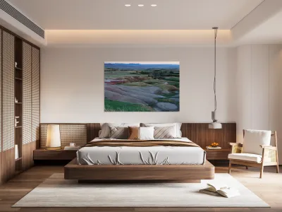 South Dakota Badlands and Refreshed Springtime Grasslands Reproduction