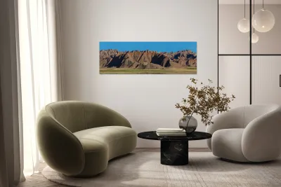 Panoramic Views - Badlands National Park from Conata Basin PT2 Reproduction