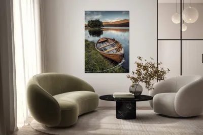 Moored on Loch Awe Reproduction