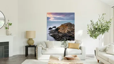 Giants Causeway Sunset Reproduction