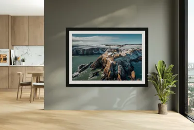 Winter at Dunnottar Castle Reproduction