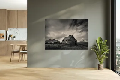 Bothy and Mountains Reproduction