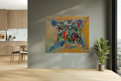 Abstract Paintings: Ricochet Reproduction